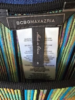 BCBGMAXAZRIA Multicolor Striped Knit Top